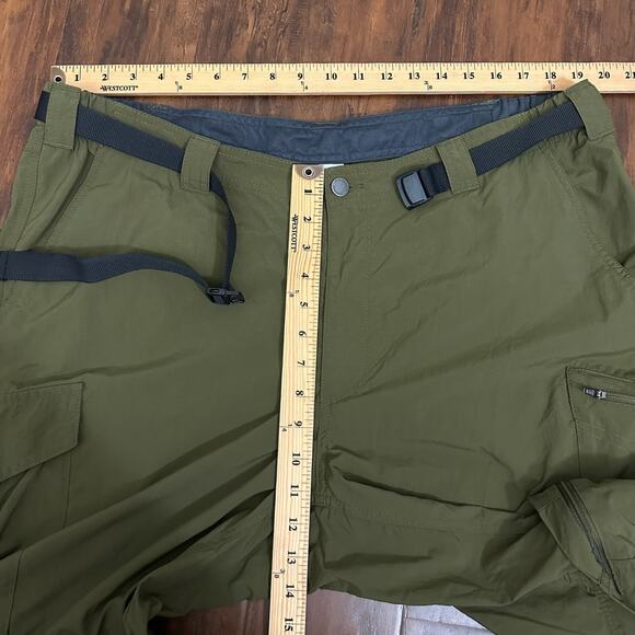 COLUMBIA Silver Ridge Utility Pants Olive Green Convertible Hiking - Picture 12 of 14